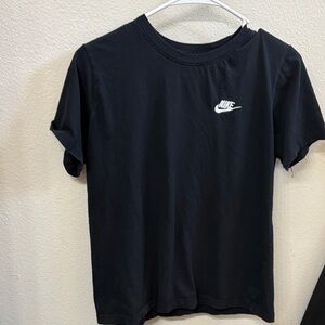 Nike Black Tee with White Logo